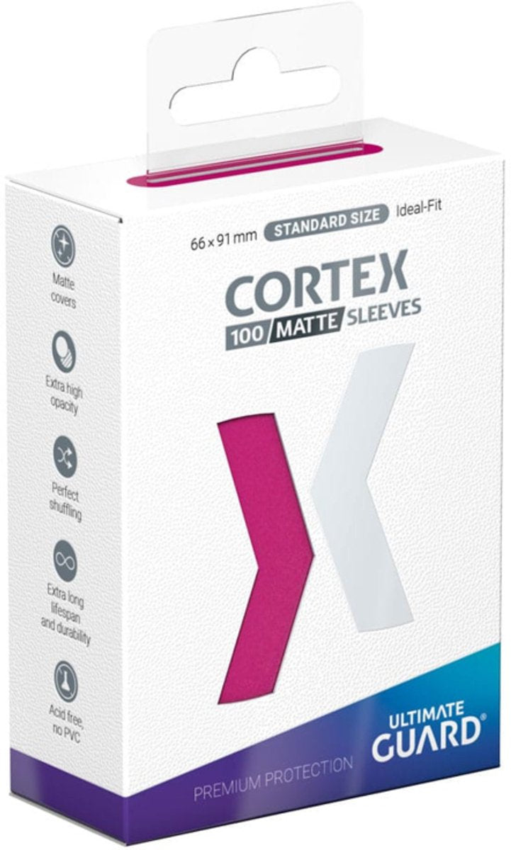 Maniche Ultimate Guard Cortex opache misura standard (100) - rosa