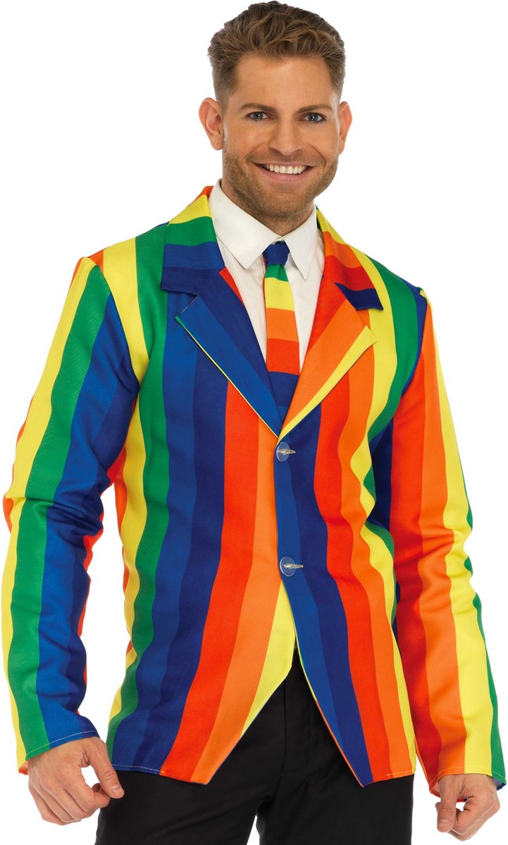 Abito da clown arcobaleno di Leg Avenue