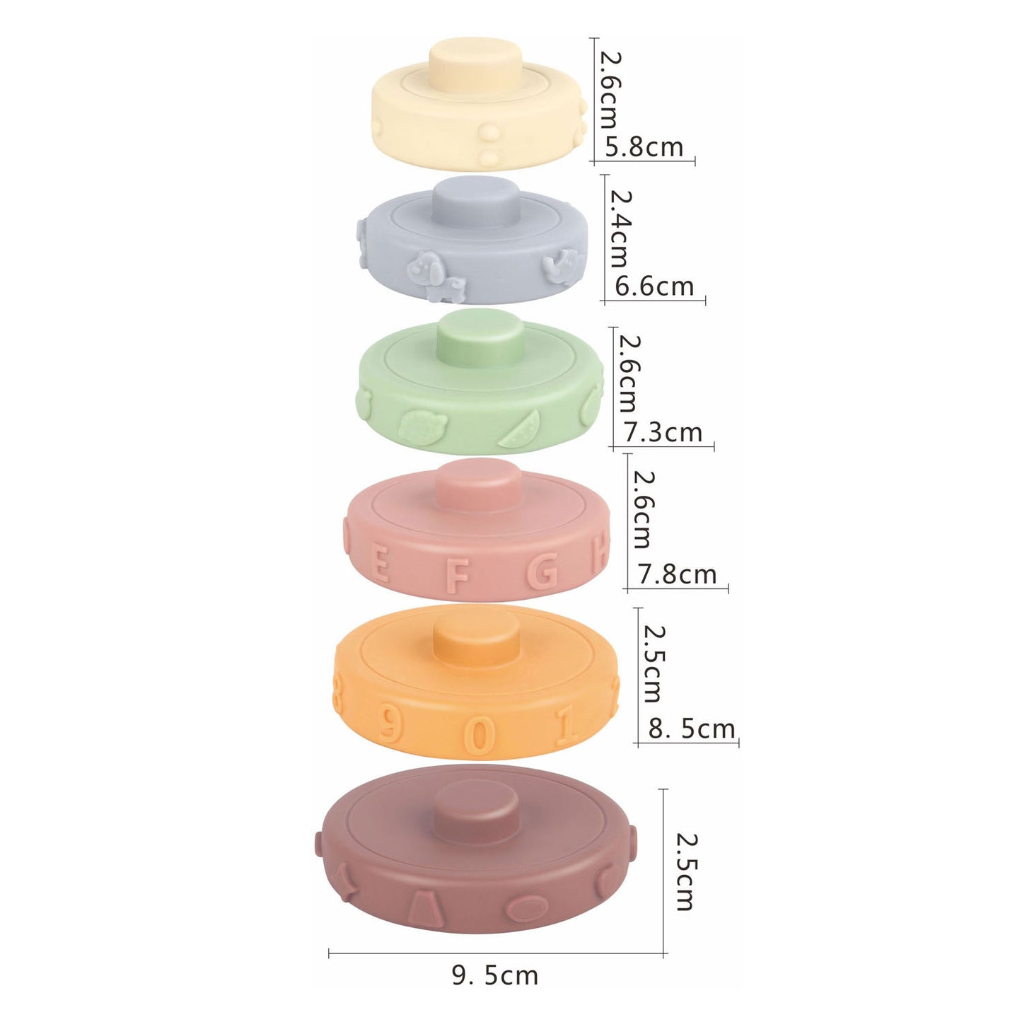 Pastello della torre dello stack baby