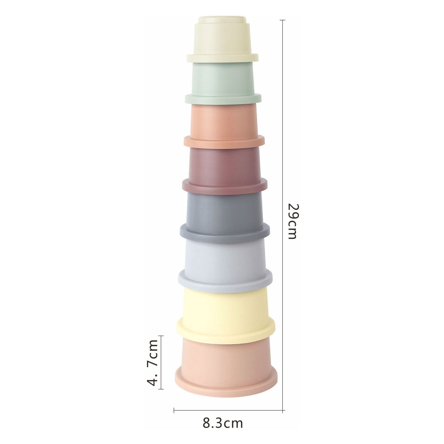 Tazze Waterfall pastello, 8 pz.