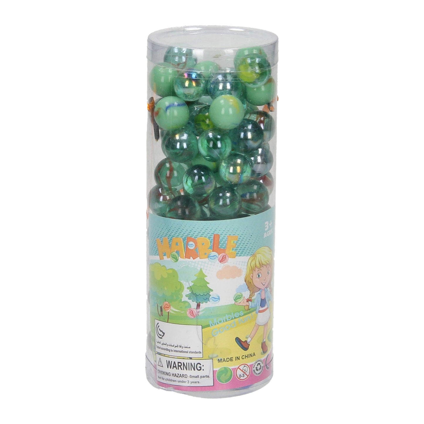 Miscela di biglie in tubo