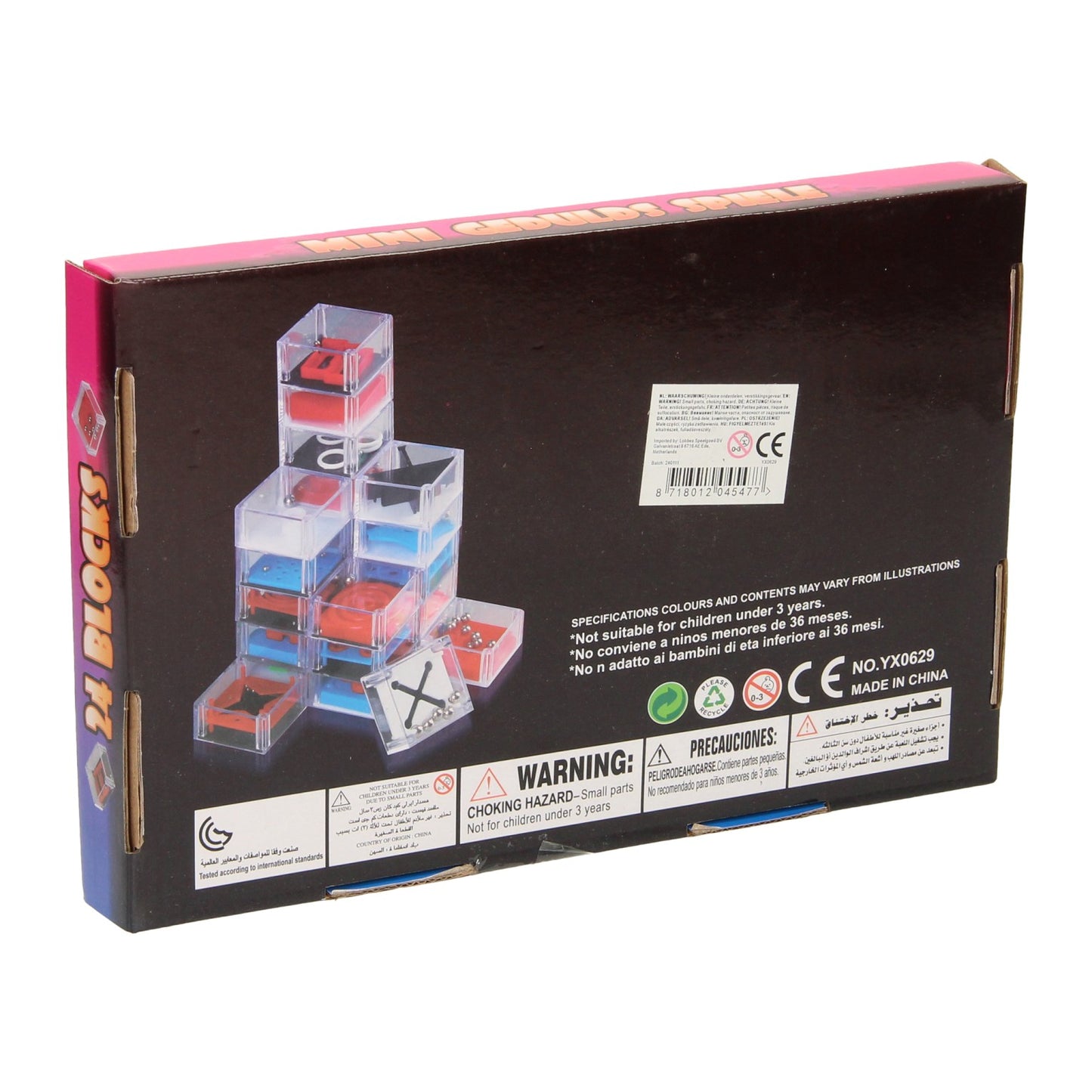 Cubo Mini Gedulspel, 24pz.