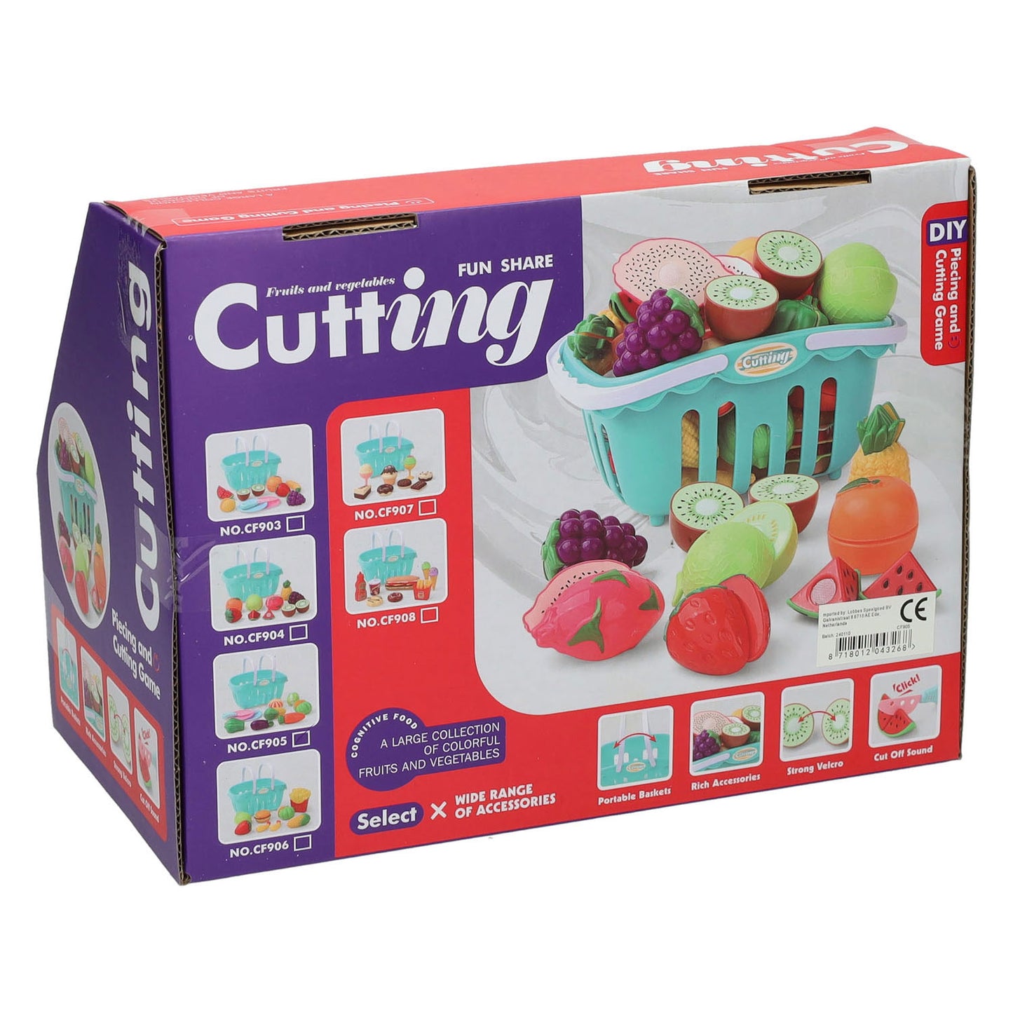 Cortar verduras en el carrito de compras