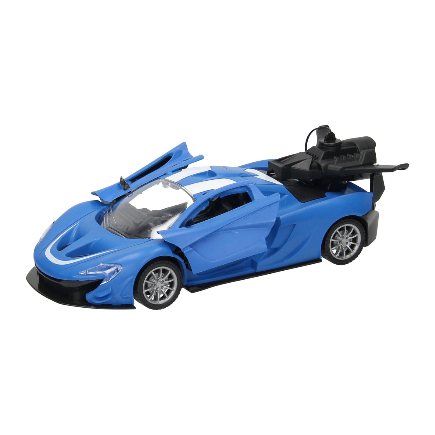 Lobbes rc sportwagen met stoomfunctie blauw