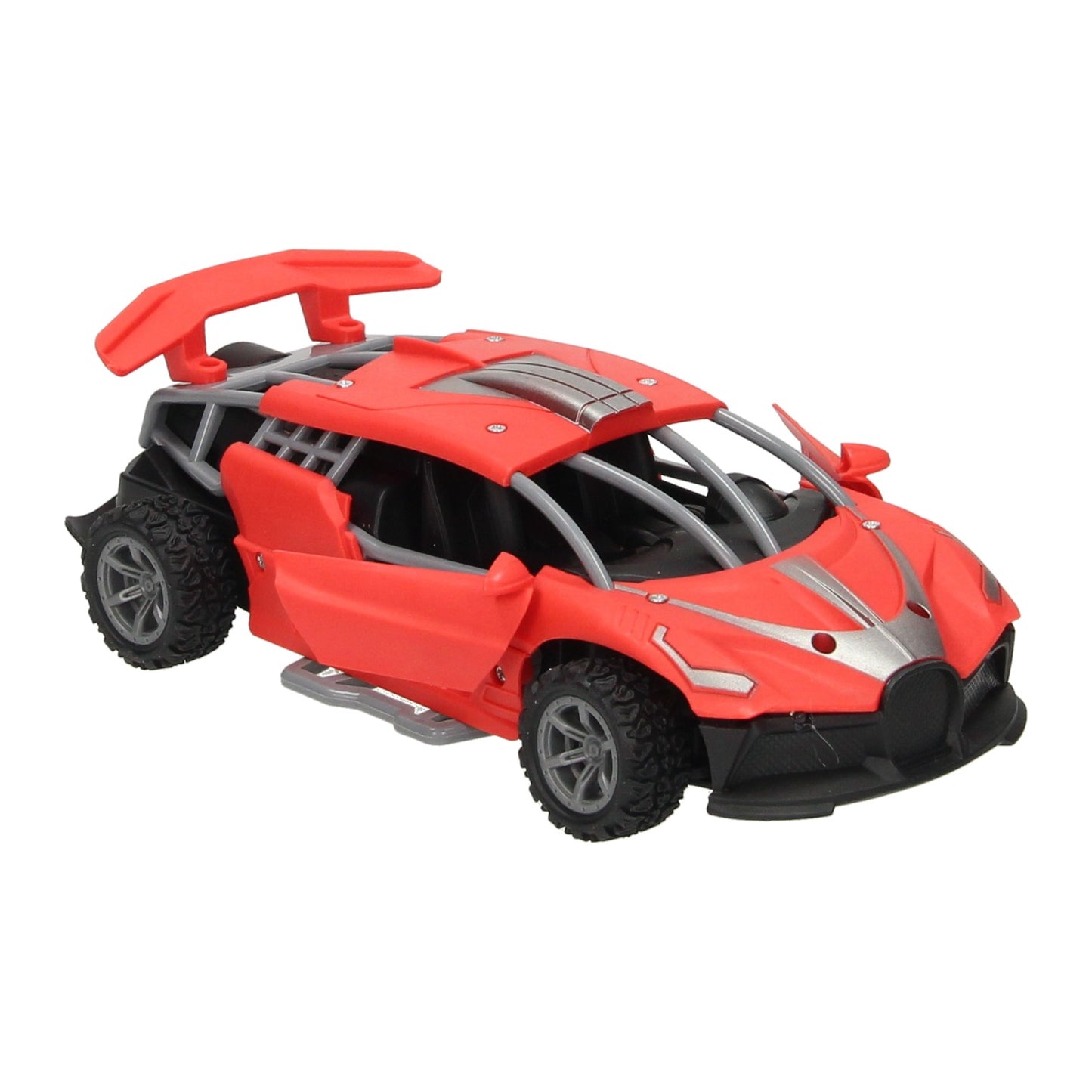 Coche rc multifunción rojo.