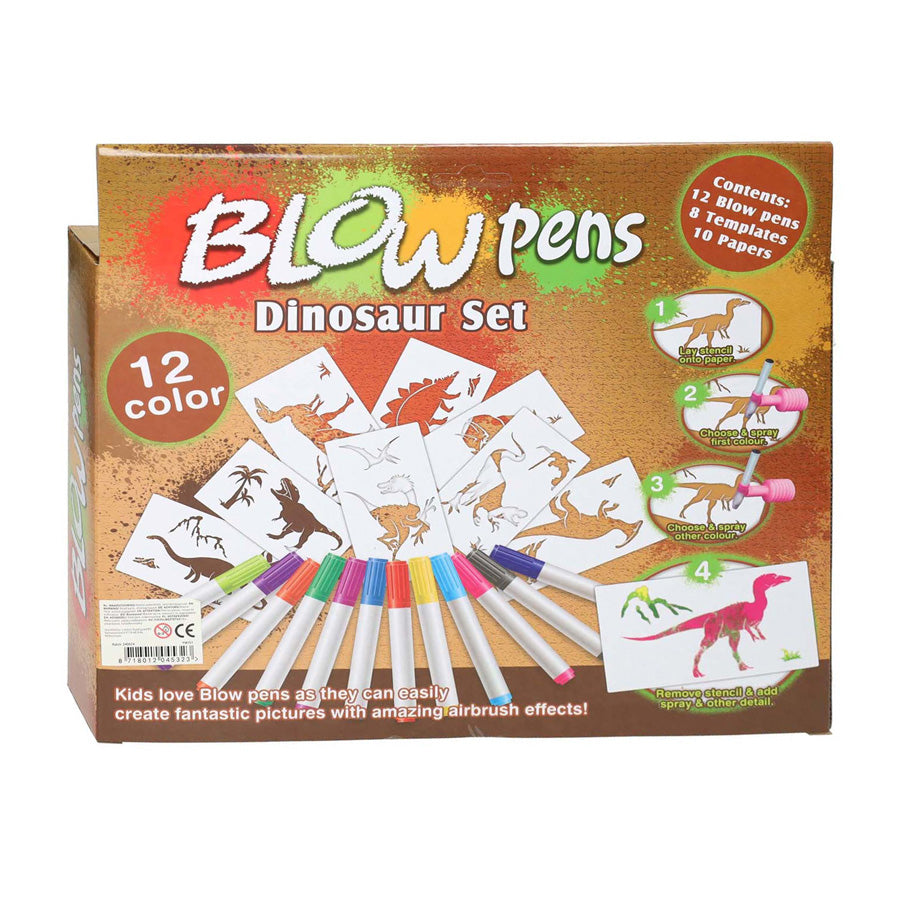 Set penna soffiaggio con pompa dinosauro