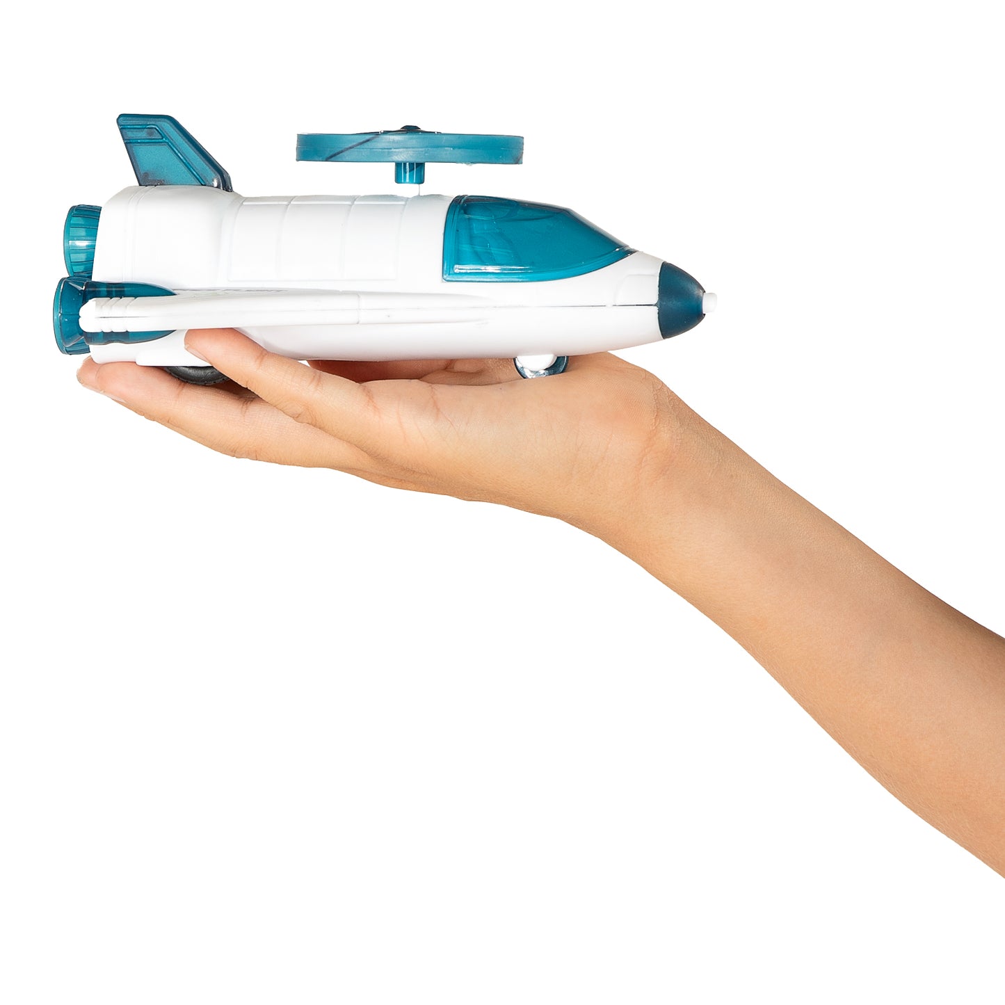 Space shuttle con elica di accensione