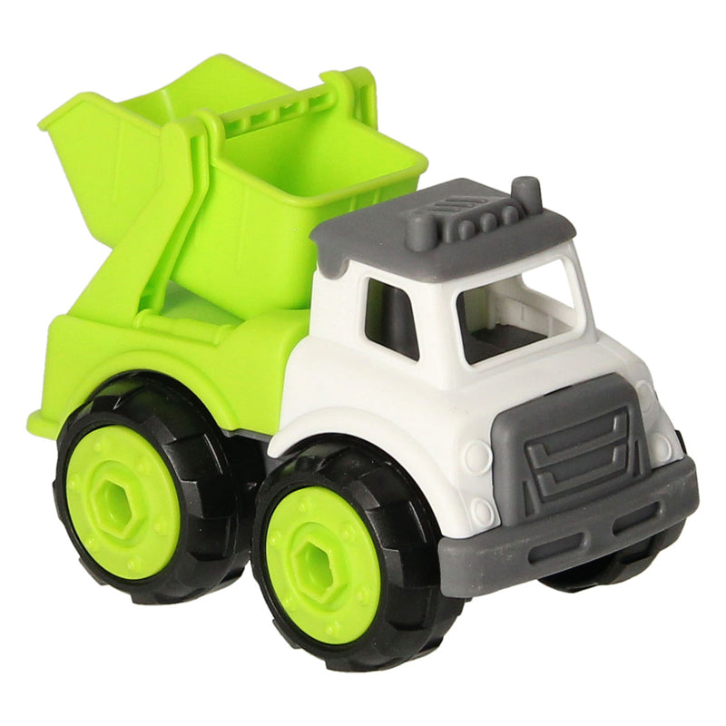 Accensione del camion con ruote avvitabile verde