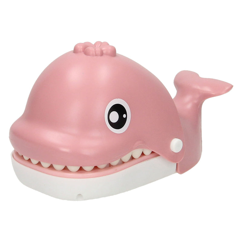 Gioco rosa che morde la balena