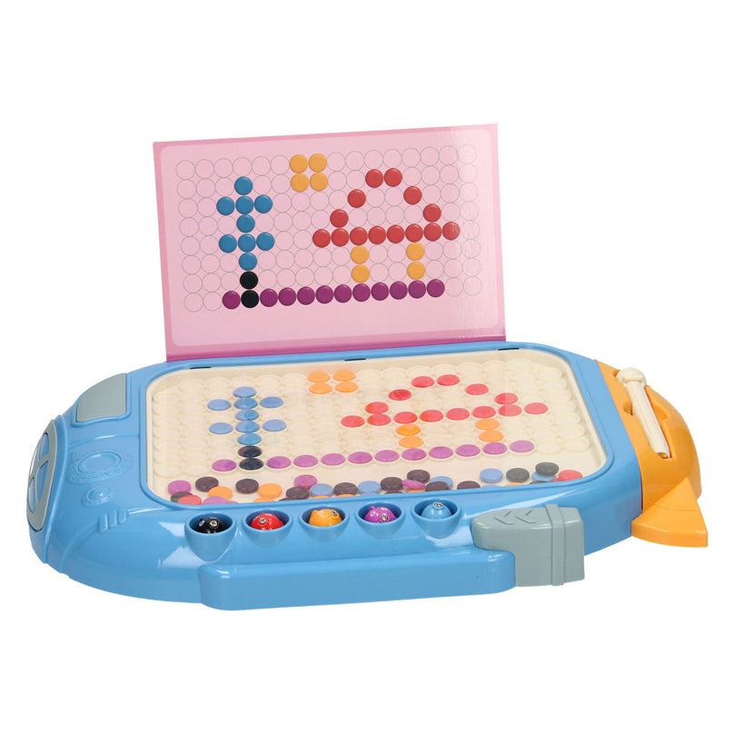 Juego de botones de colores con bolígrafo magnético.