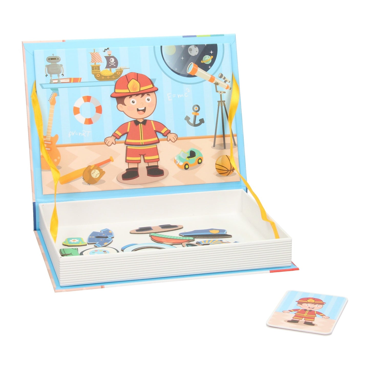 Libro magnético - ropa para niño, 59 uds.