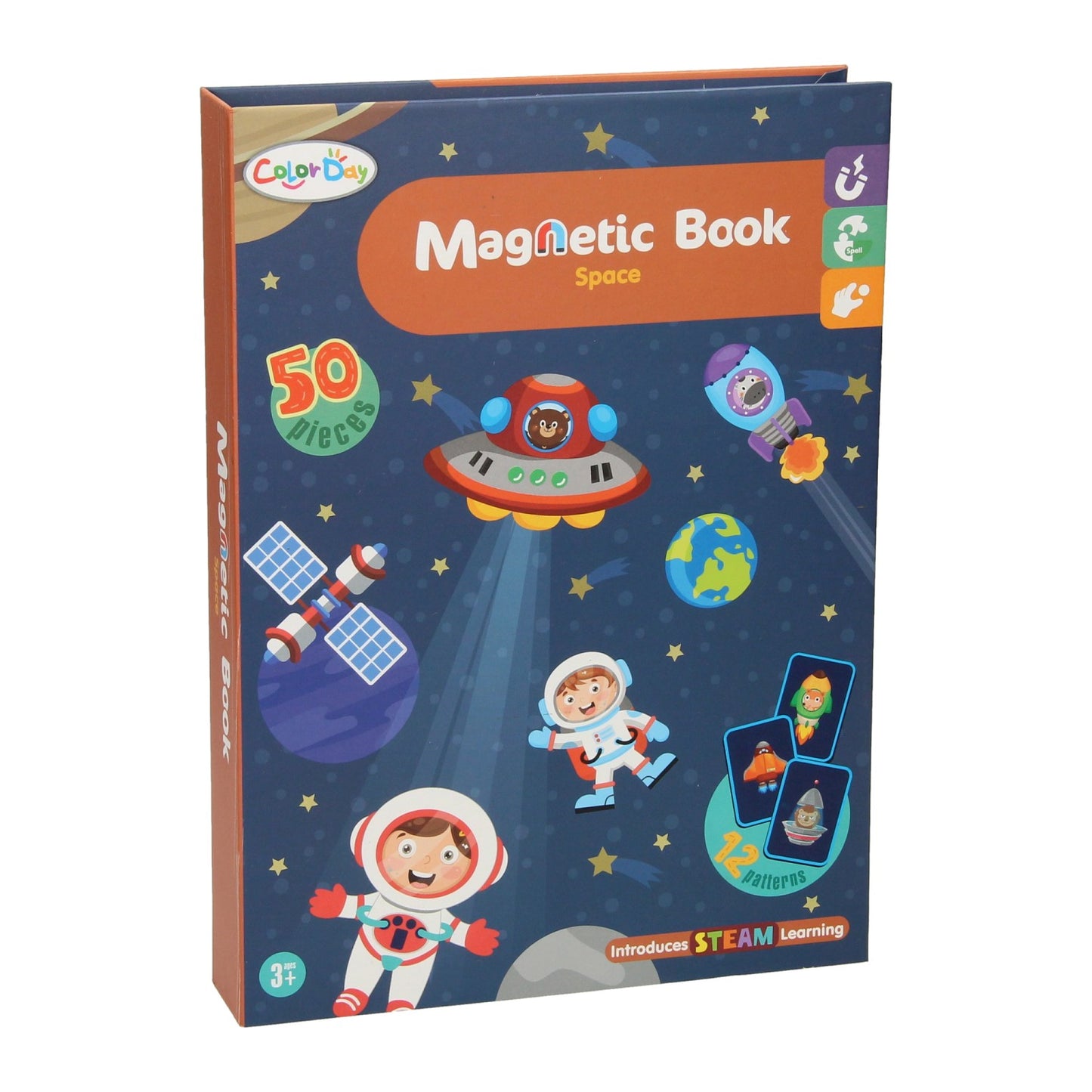 Libro magnetico - viaggi nello spazio, 50 parti.