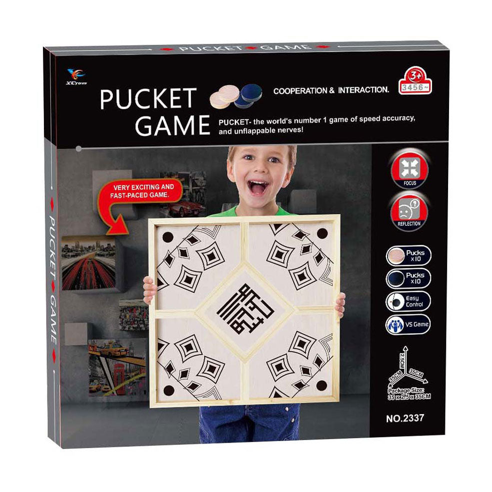 Gioco sparatutto con disco in legno - 4 giocatori