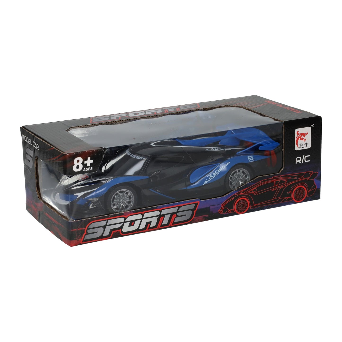 Coche de carreras RC azul