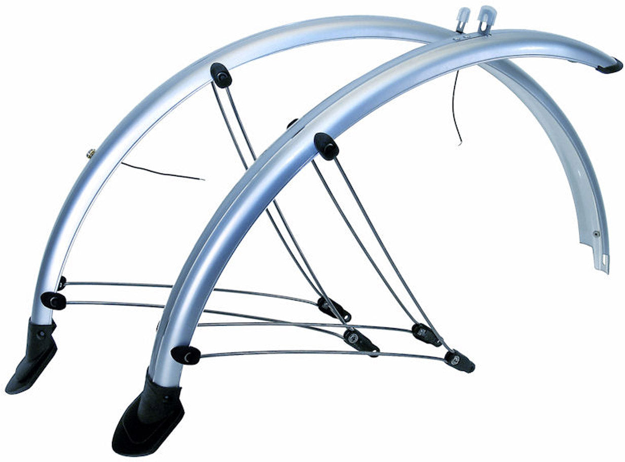 Set di schede tappetini 28 29 Mud Max Flex 56 mm con Guida al cavo di alimentazione Silver