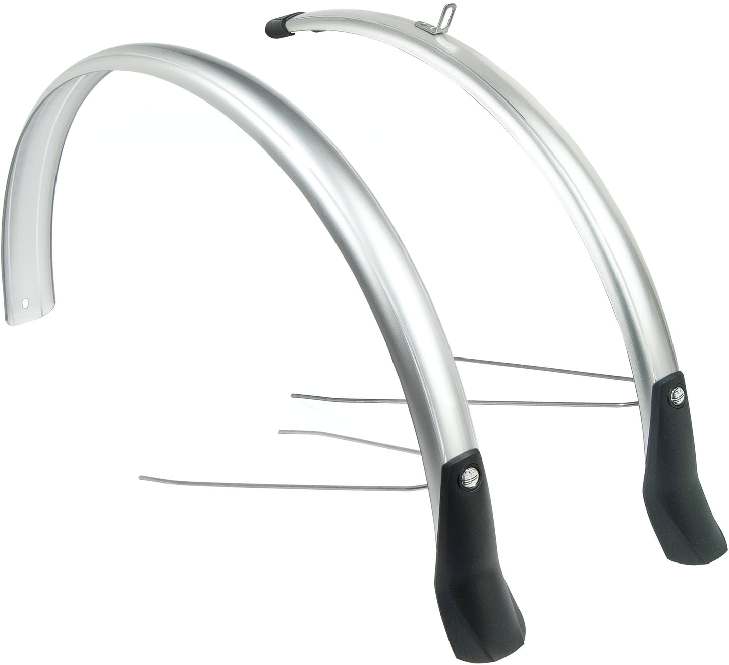 Eurofender Fender Set Snello 28 x 51 mm in argento