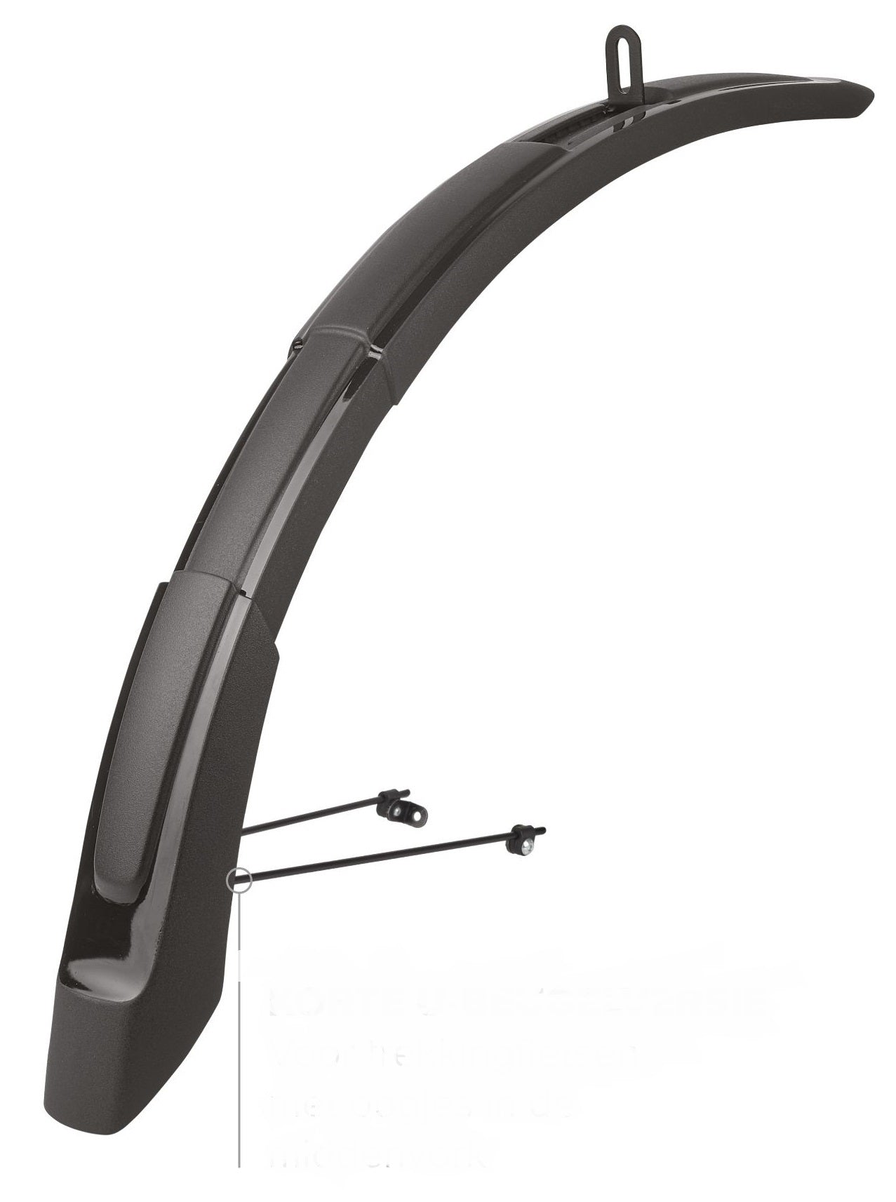 Extentador de guardabarros de PoliSport MTB 26 '-29 65 mm - Negro