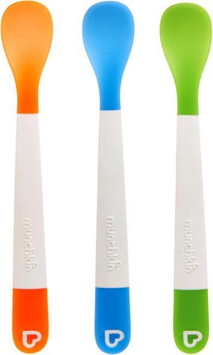 Cucchiai Munchkin - cucchiai morbidi con punta morbida - 3 pezzi - posate per bambini - cucchiai per bambini - beccuccio morbido - posate per bambini - per 3 pezzi - dai 4 mesi