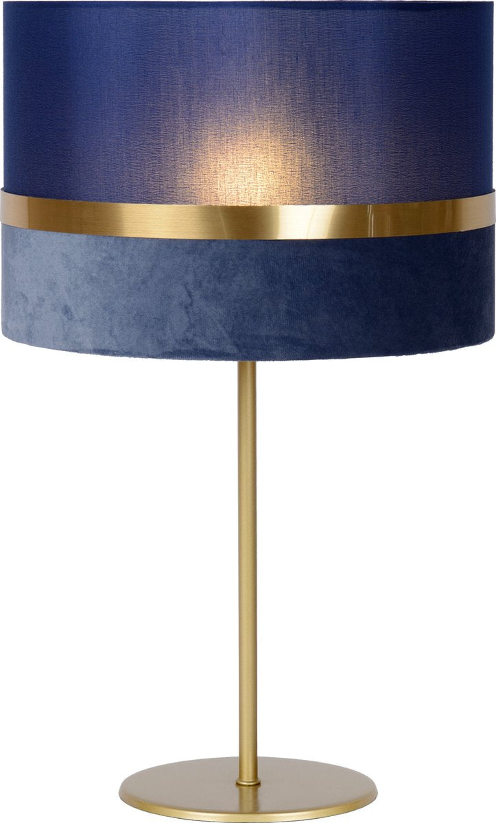 Lucide extravaganza tusse - lampada da tavolo - ø 30 cm - 1xe14 - blu