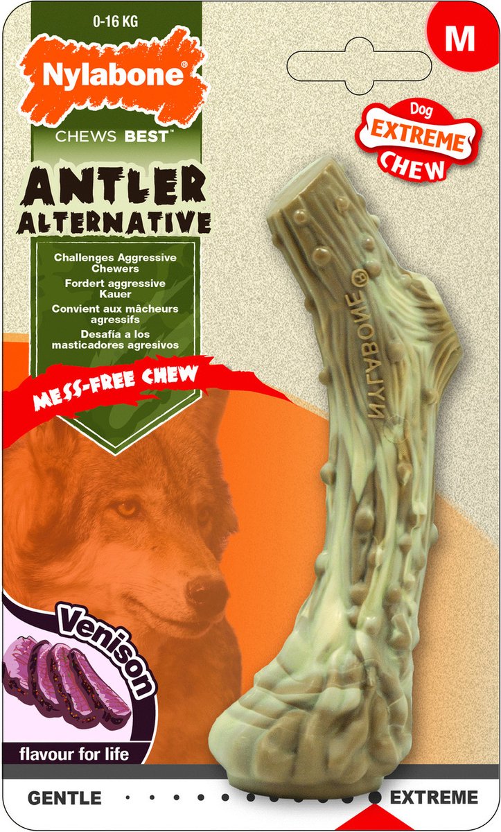 Nylabone Extreme Chew Antler Bone Hert Hert Hert