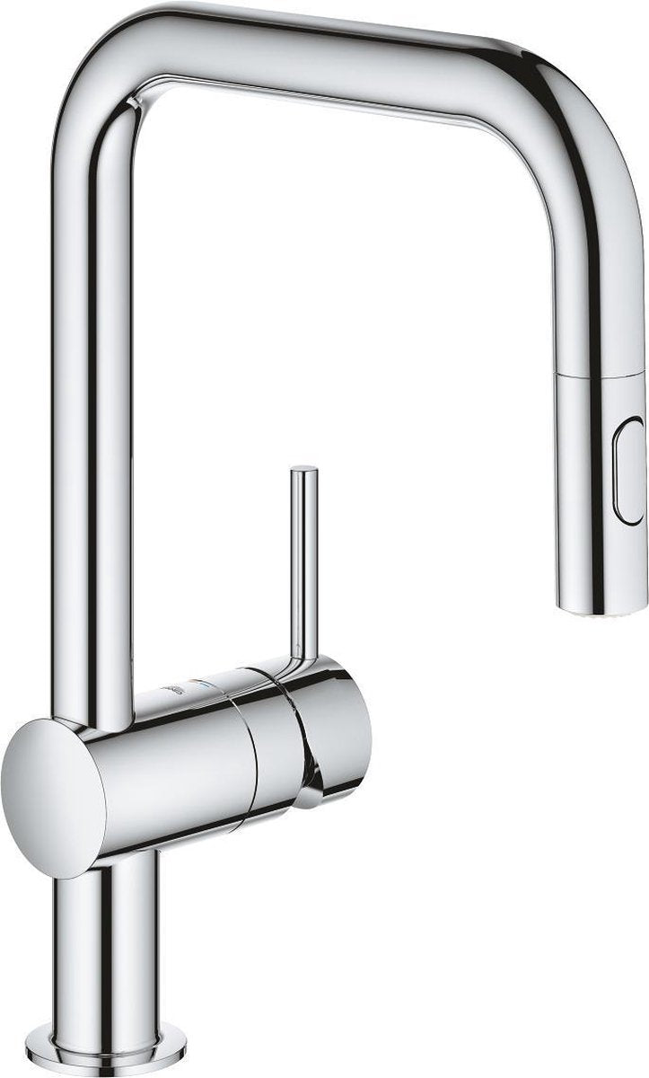 Grifo de cocina Grohe Minta - con ducha de mano extraíble - 2 tipos de chorro - cromo
