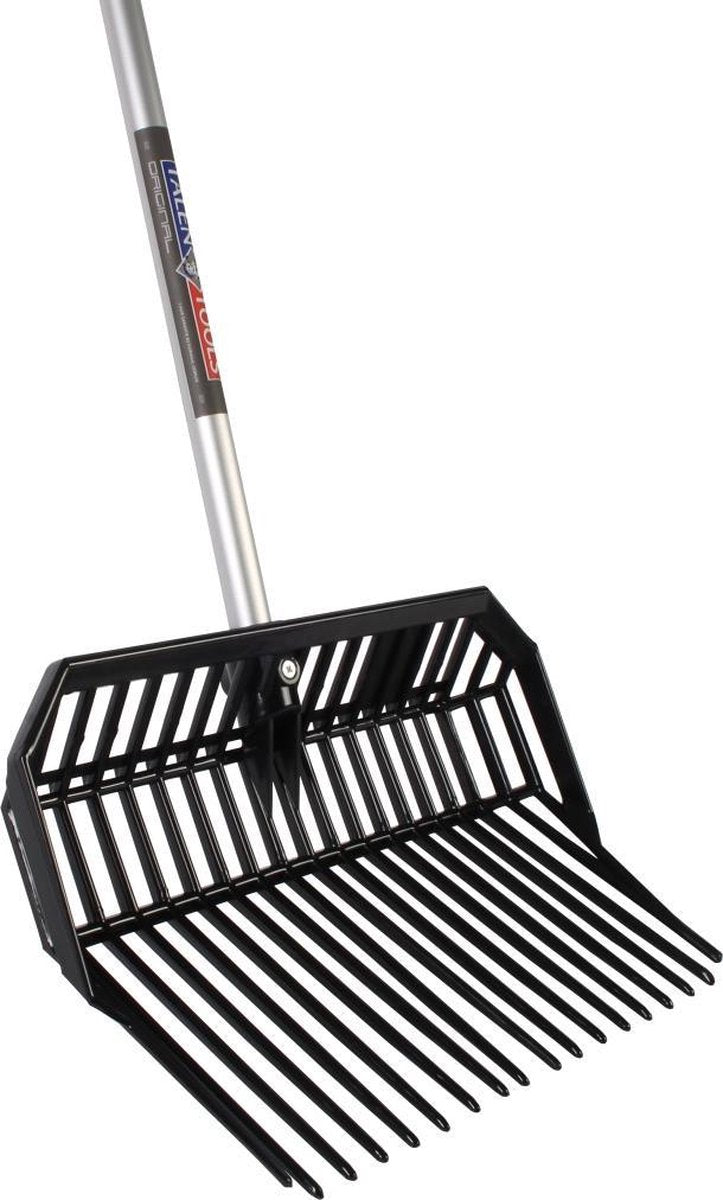 Attrezzi Talen - forca da scuderia - plastica - manico in alluminio - 140 cm