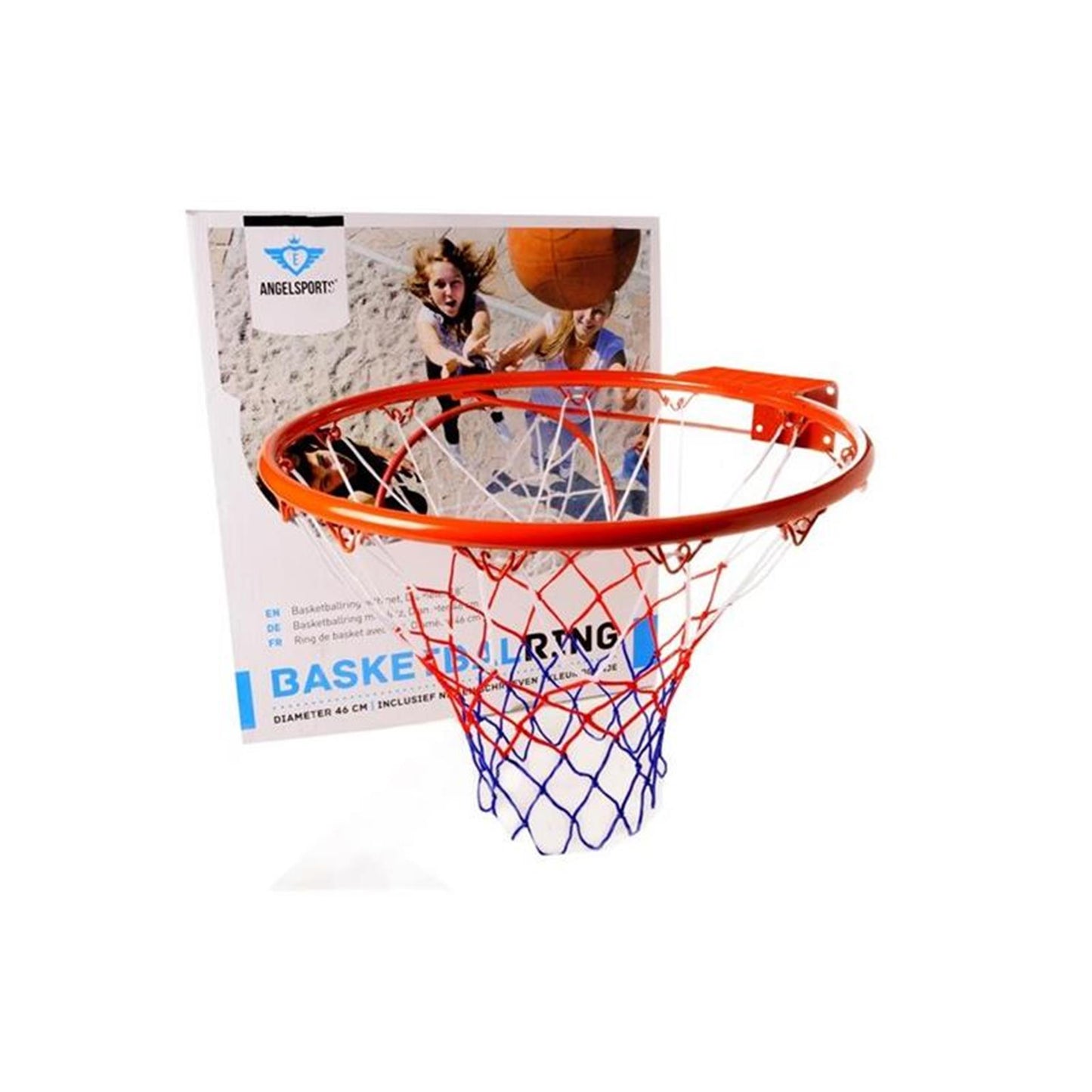 Anillo de baloncesto con red
