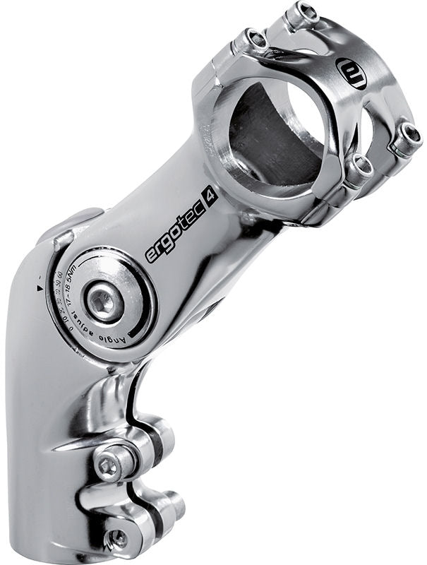 Ergotec Stem Octopus in vantaggio 50 regolabile Ø28,6 110 31,8 mm argento
