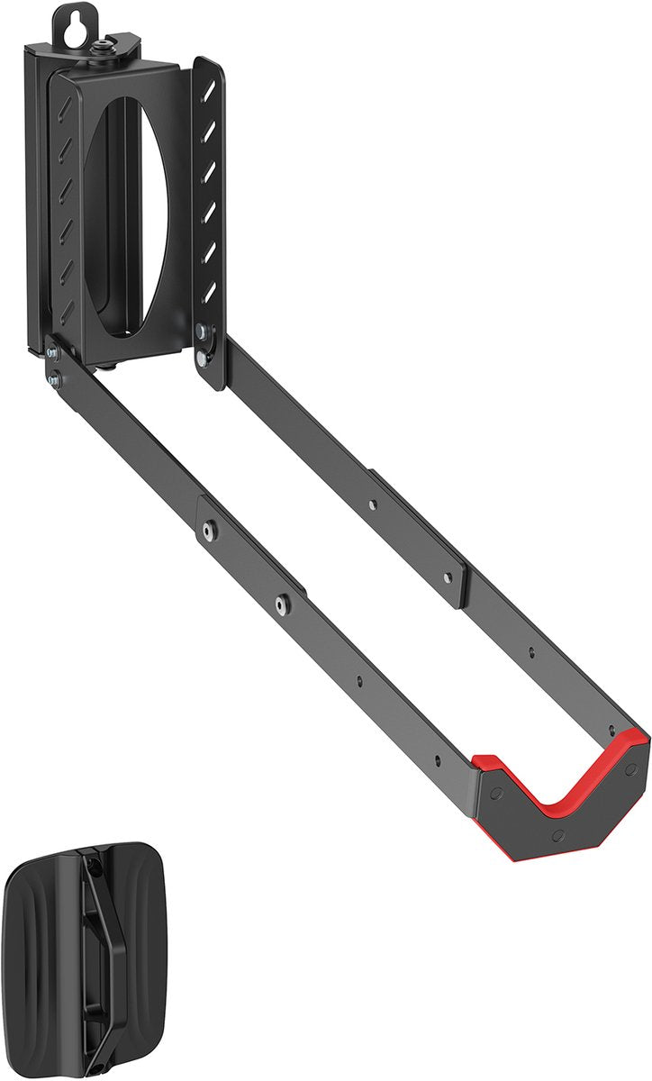 Maclean mc-498 - soporte para bicicleta - portabicicletas para montaje en pared 35 kg - negro
