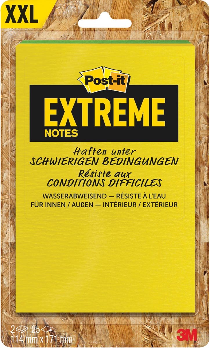 Nota adhesiva Post-it ext57m-2-frge 171 mm x 114 mm amarillo, verde, naranja, turquesa 50 hojas
