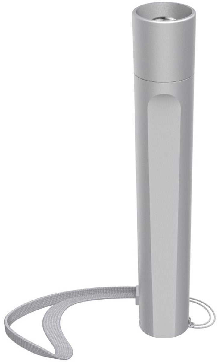 Linterna Hama - fl120 - 120lm - incl. 2x pilas AA - aluminio - 3 posiciones - plata