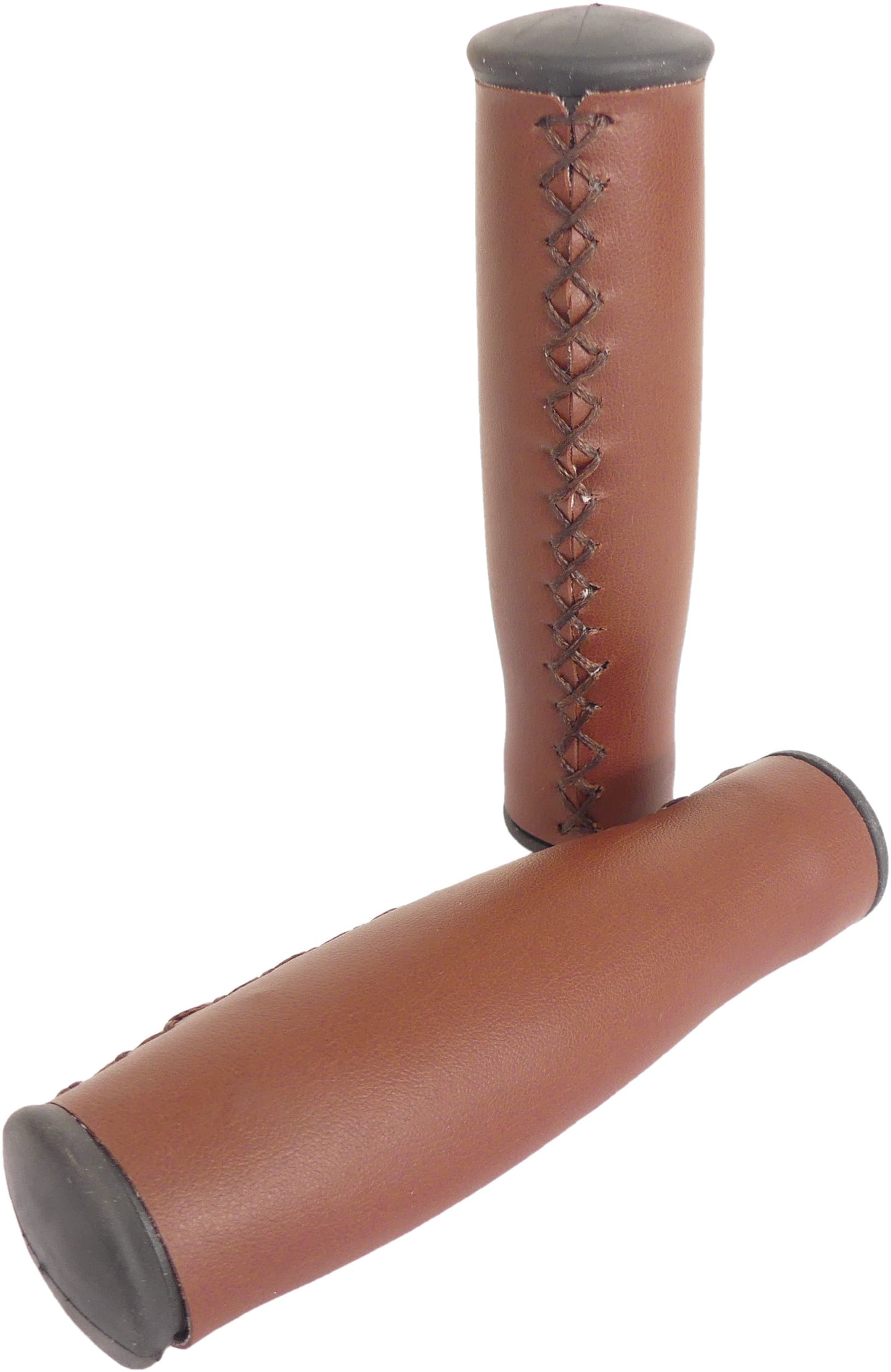 Maniglie di Edge City - 135 mm in pelle artificiale marrone scuro