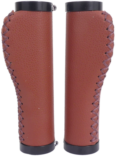 Edge handvatset leer incl lockring - camel brown- 135 135mm (winkelverpakking)