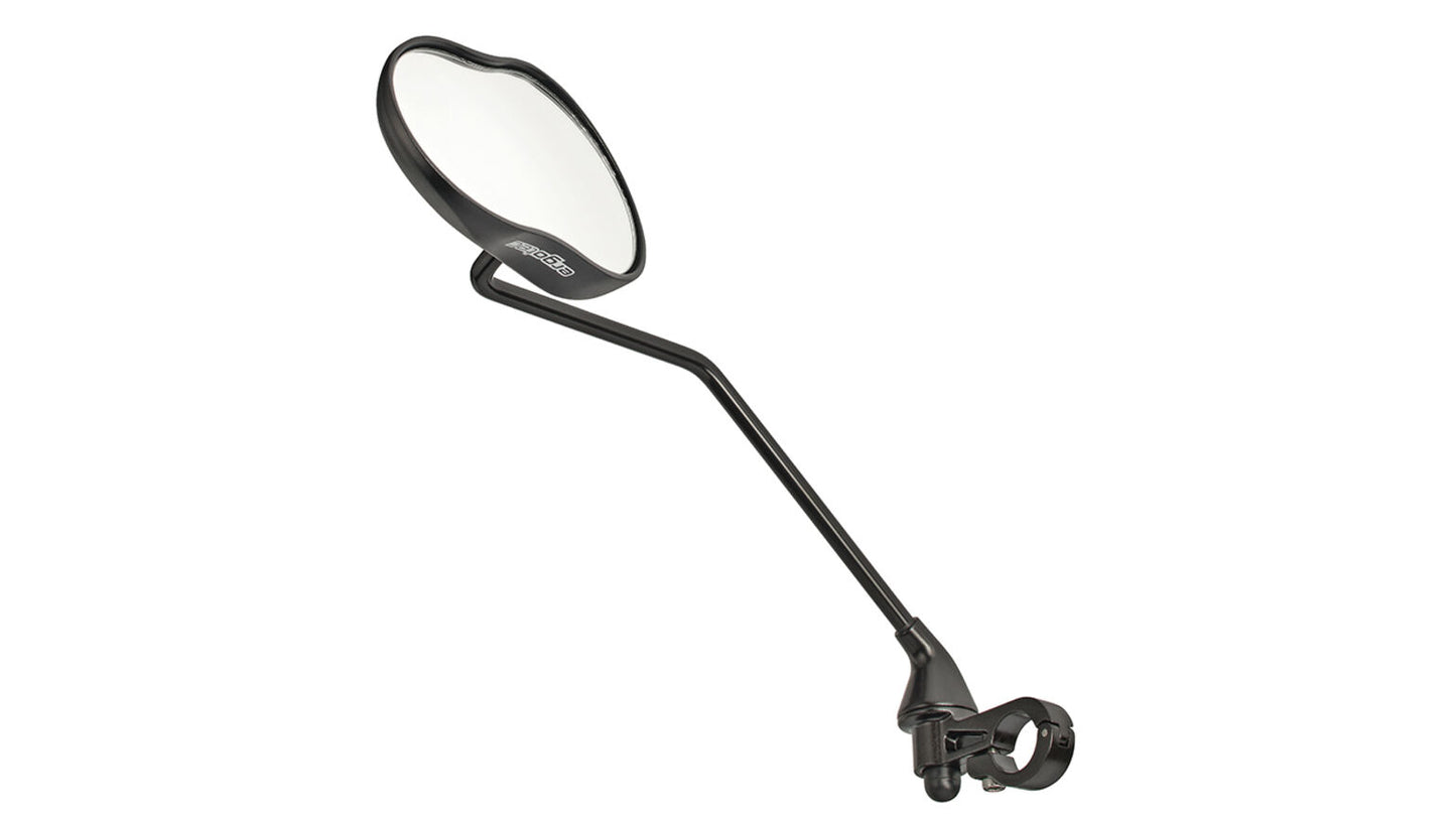 Ergotec Spiegel M-99LV con braccio lungo 121 x 78-66 mm in alluminio sabbia nera