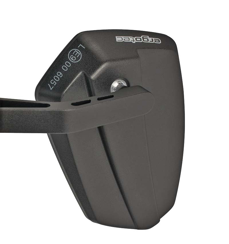 Ergotec Mirror M-77 brazo corto 120 x 80-55 mm de aluminio negro arenisco