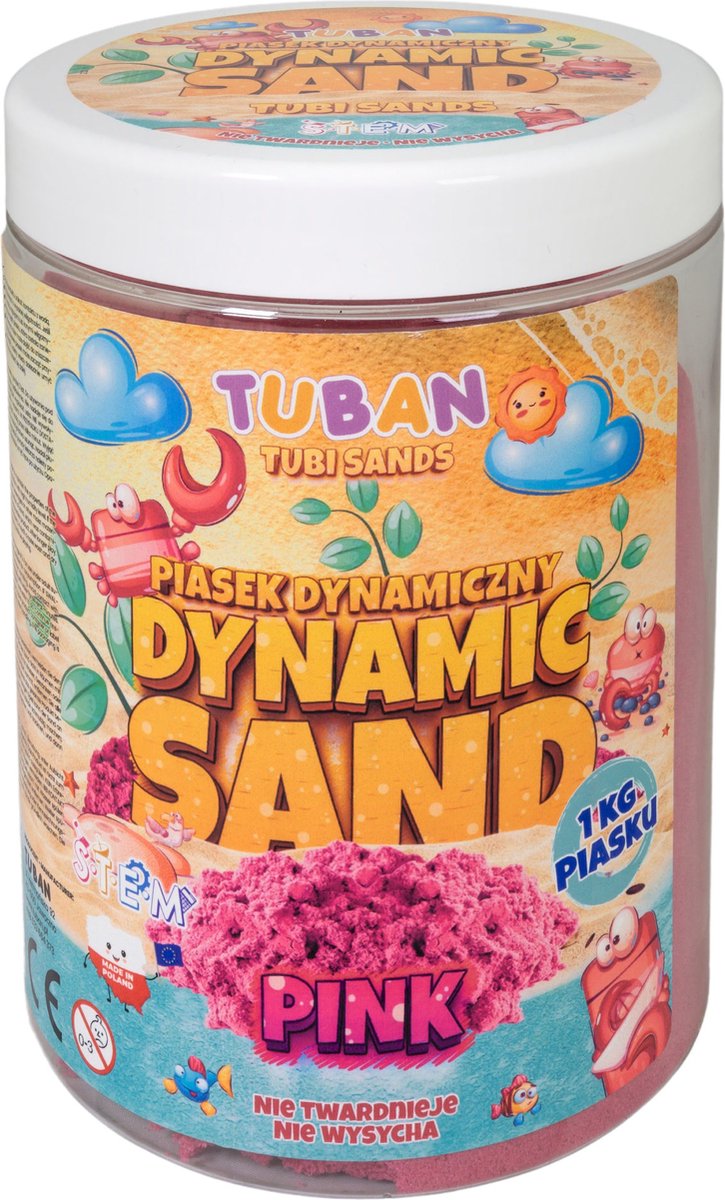 Tuban - dynamic sand – speelzand - pink 1 kg