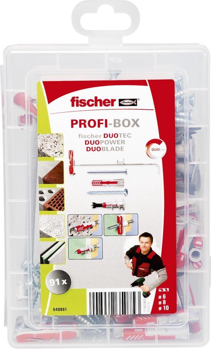 Tacos duoline fischer profi-box con tornillos