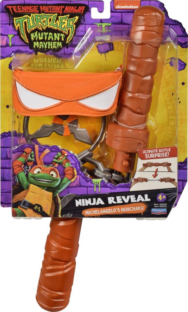 BOTI Teenage Mutant Ninja Turtles Michelangelo Nunchaku Set da gioco