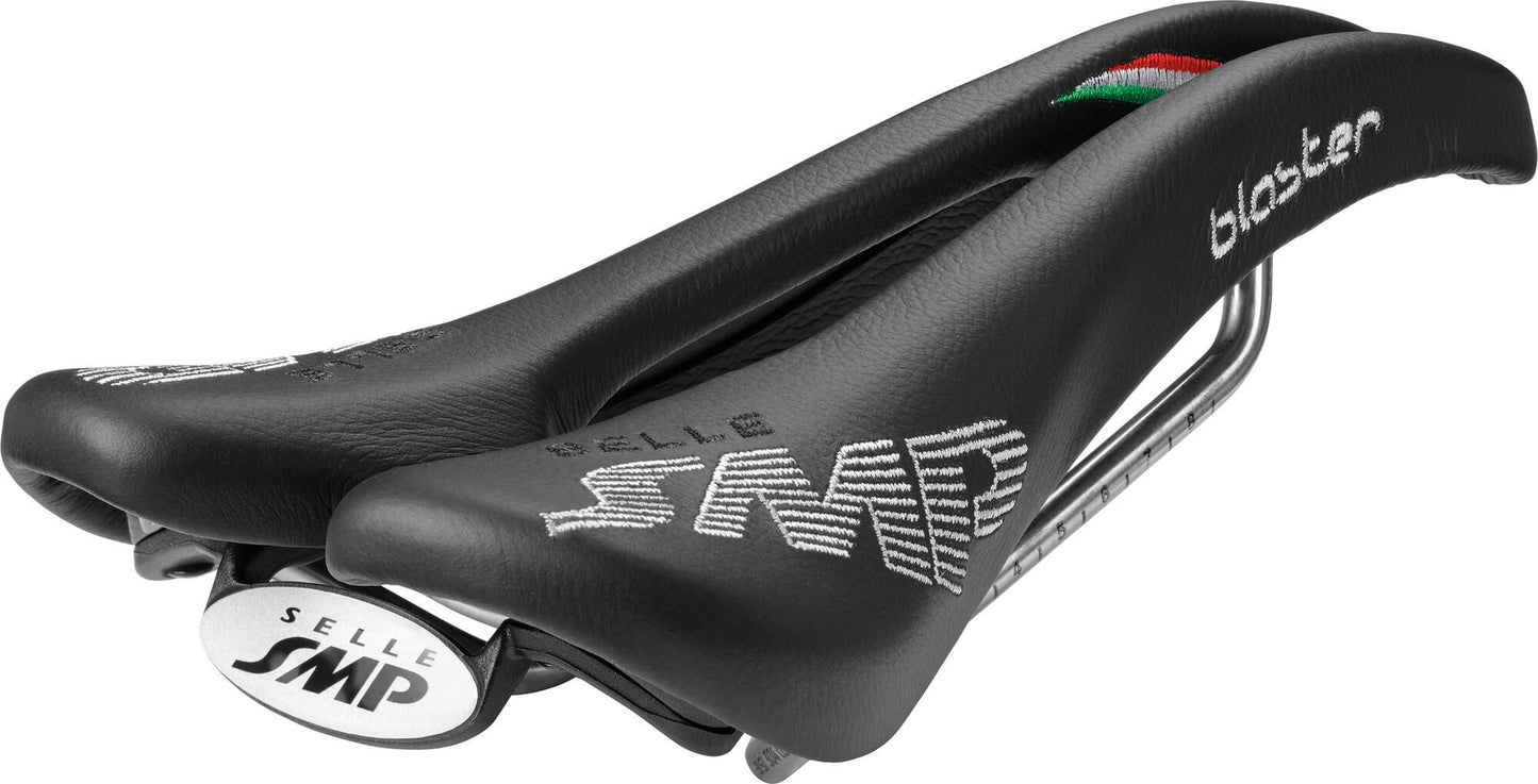 Selle SMP Saddle Blaster Black con riel de acero inoxidable