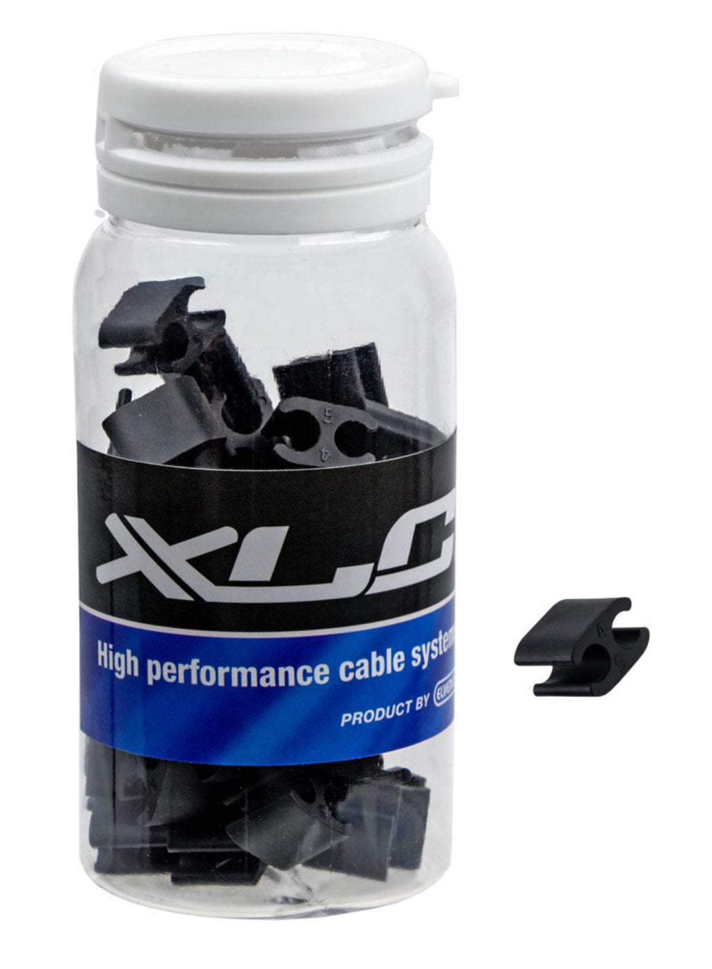 Xlc kabed duo clip cable pvc 4.1 5.0mm pot negro a 50