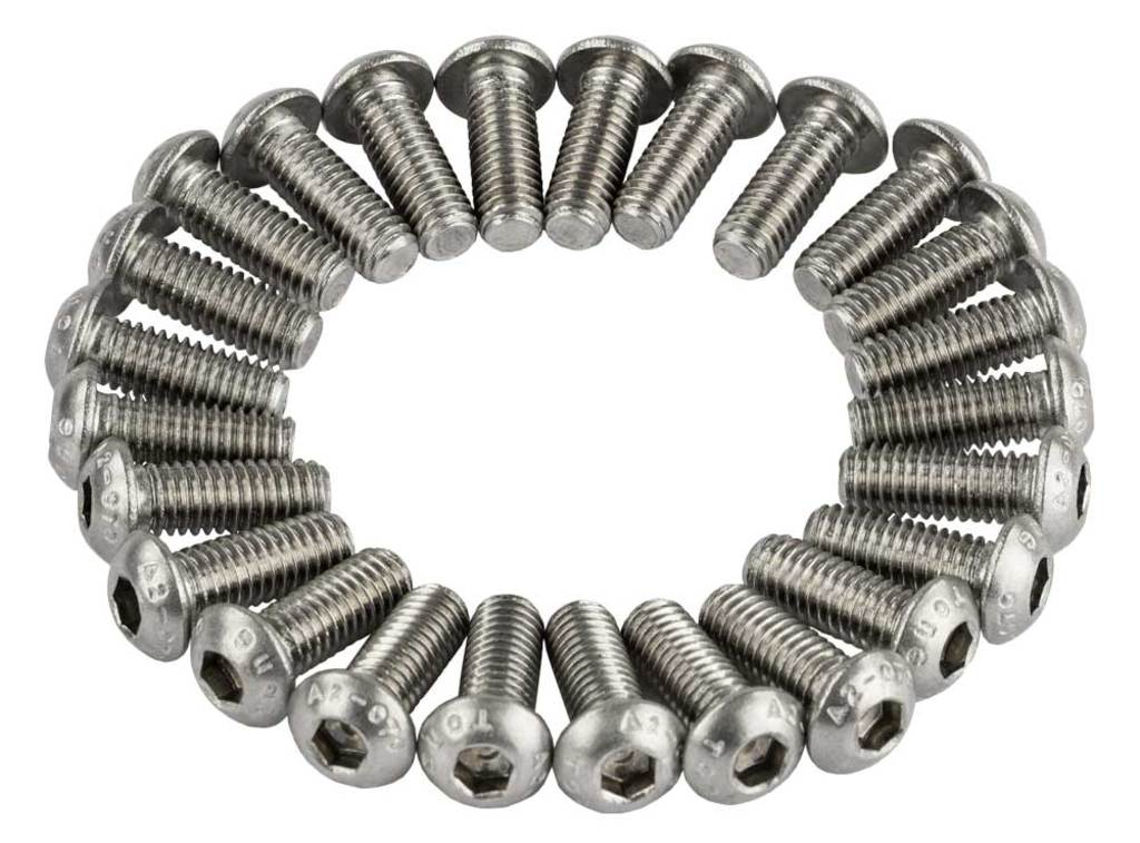 Bullone Anp m6x16 cava esagonale inox iso7380-1 a2-070 ds a 25