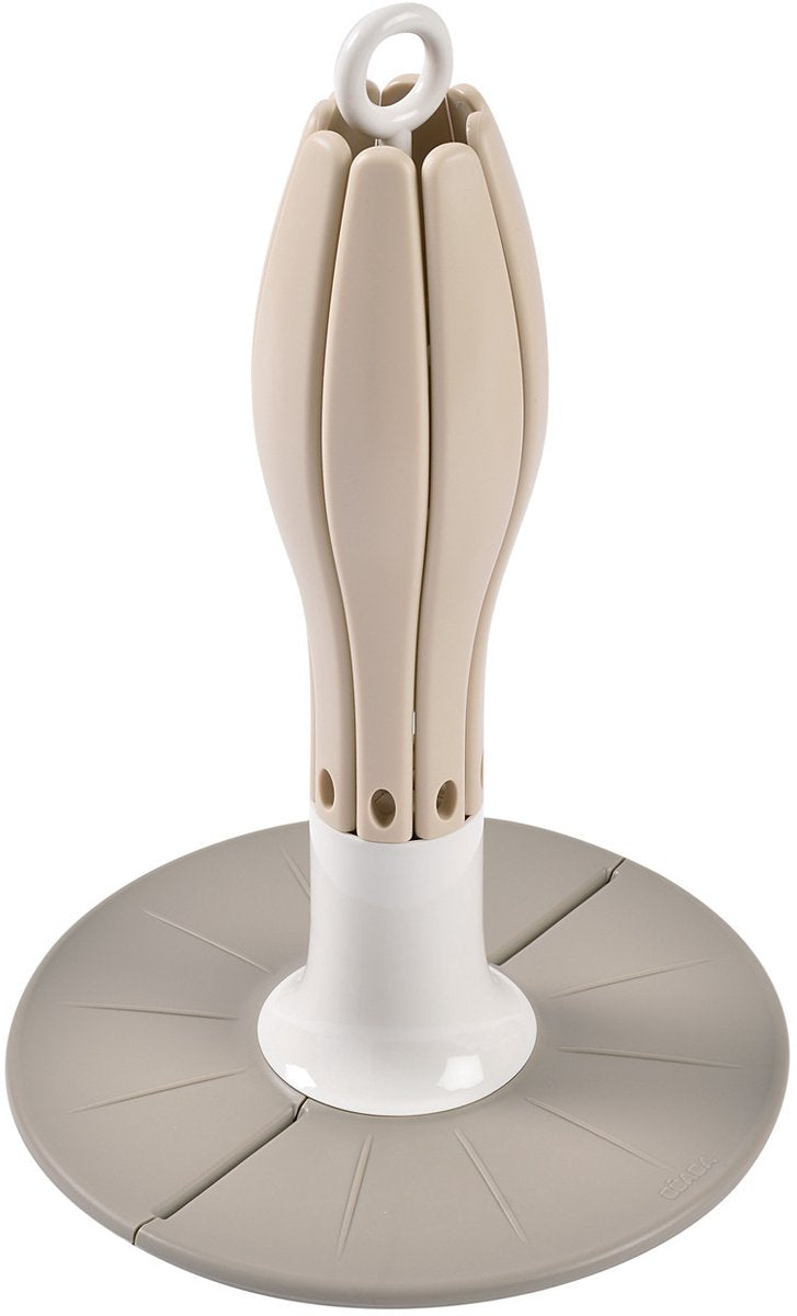 Portabottiglie Béaba - stendibiancheria pieghevole - scolapiatti igienico compatto per biberon - per 8 accessori per biberon - beige