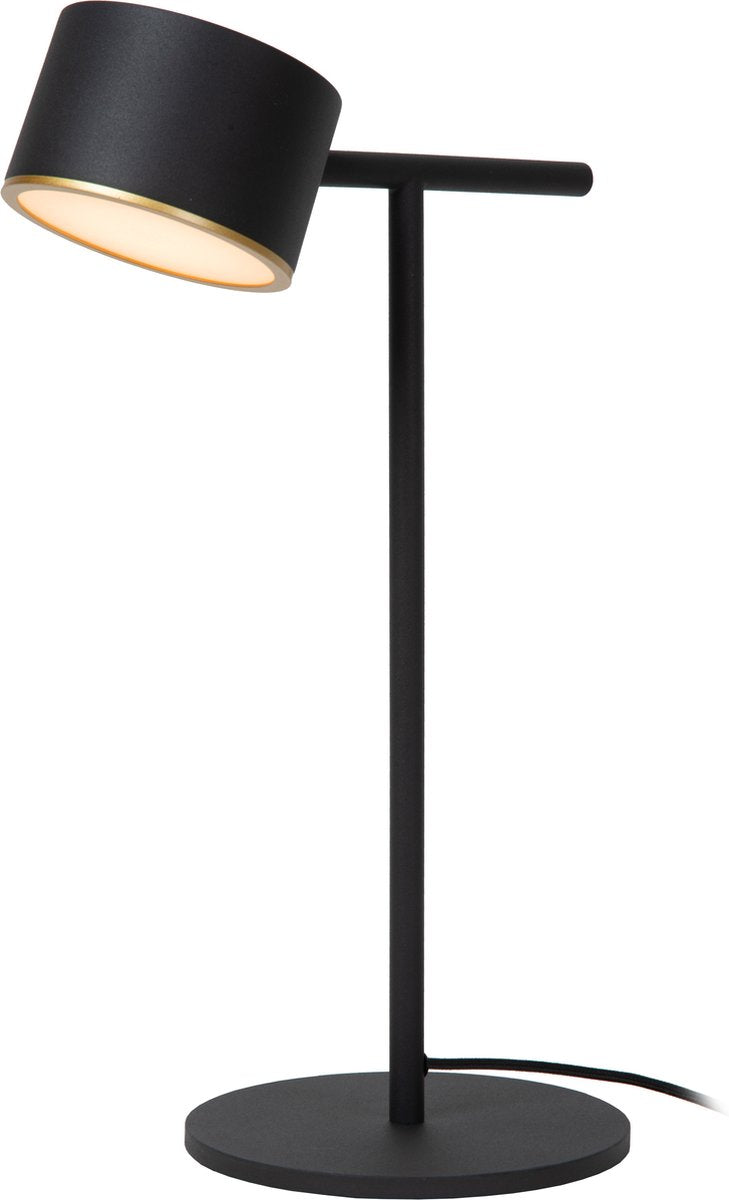 Lucide gian - lampada da tavolo - LED dimmerabile - 1x9w 2700k - nera