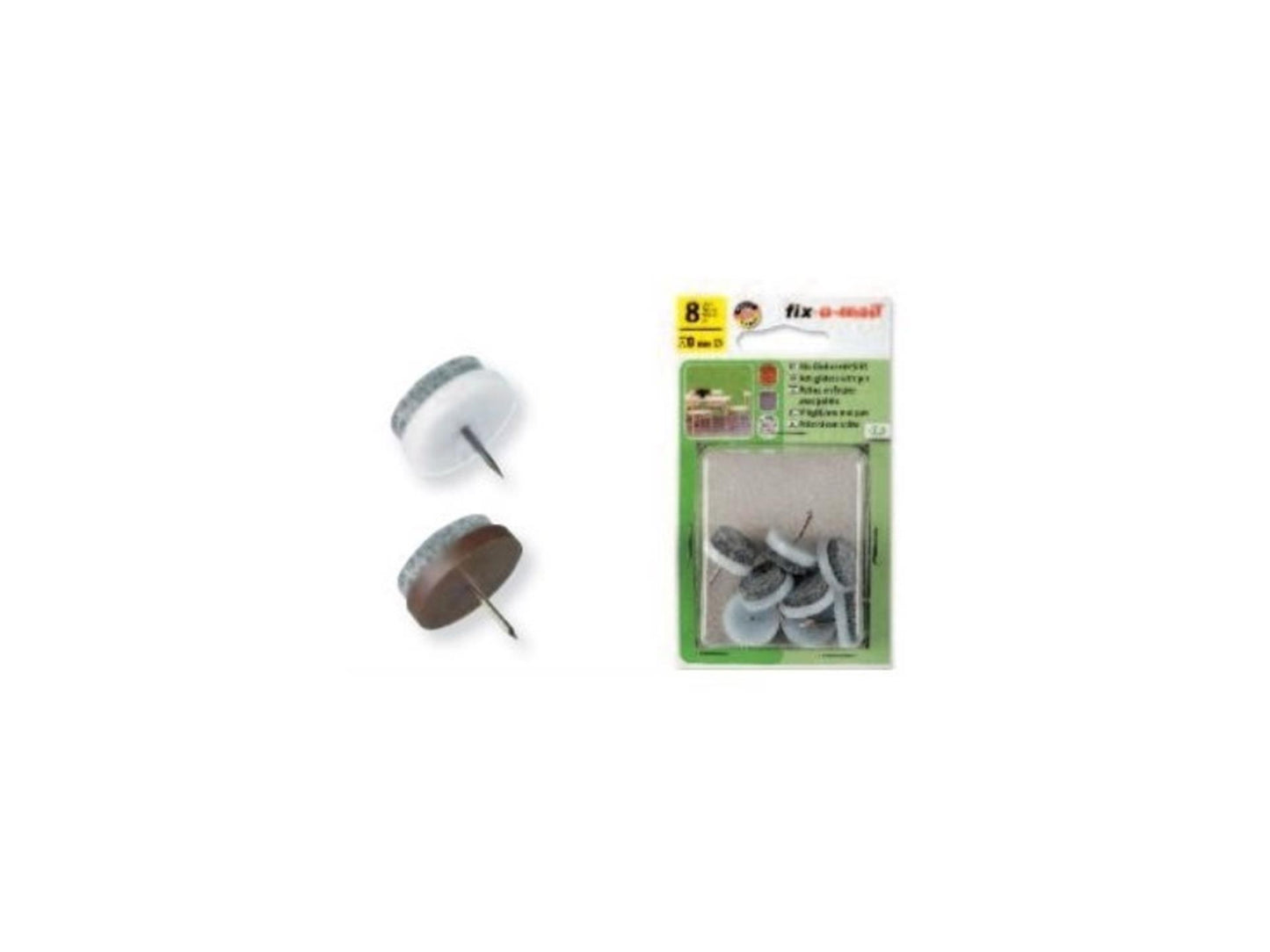 Deslizador de fieltro fix-o-moll ø28mm gris
