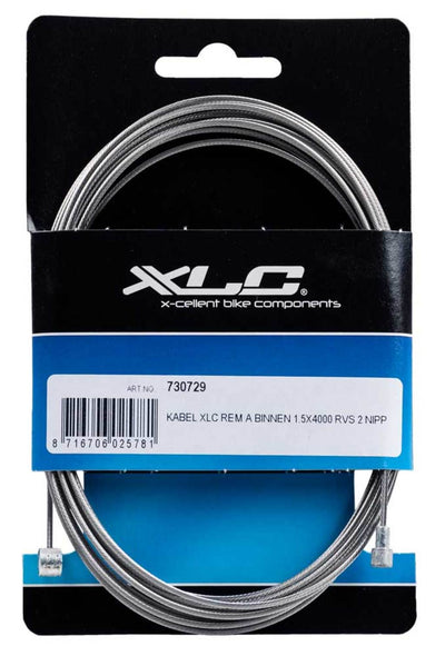 XLC cavo freno a interno 1.5x4000 acciaio inox 2 nipp
