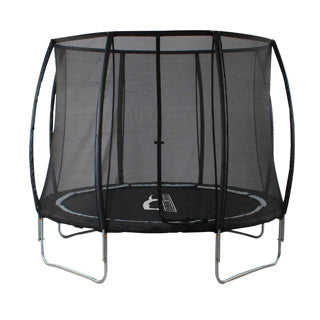 Trampolín alerta con red de seguridad Black 305 cm