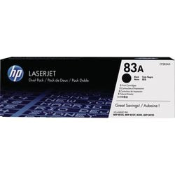 Cartuccia toner hp 83a originale cf283ad nero 2 pezzi