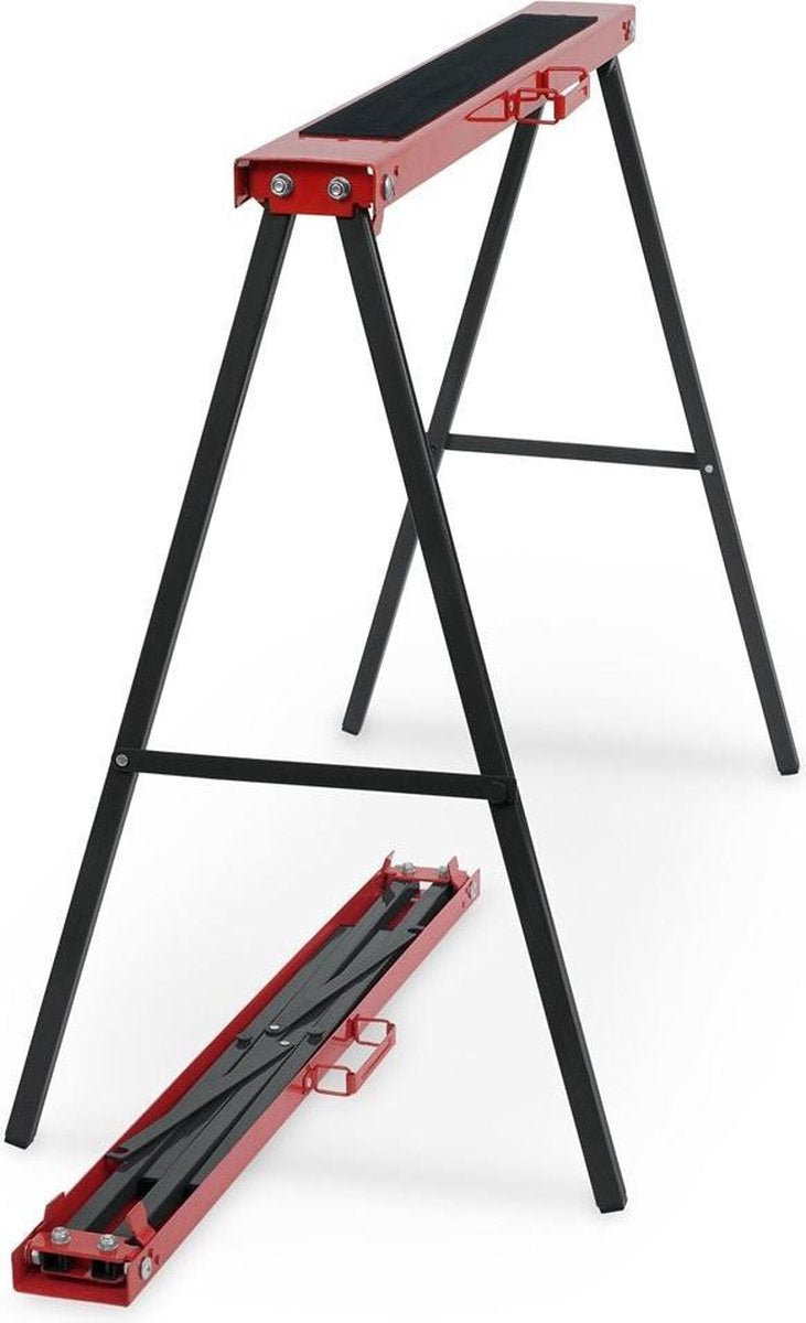 Cavalletto Kreator krt671001 - pieghevole - 2 pezzi - pezzo da 125 kg