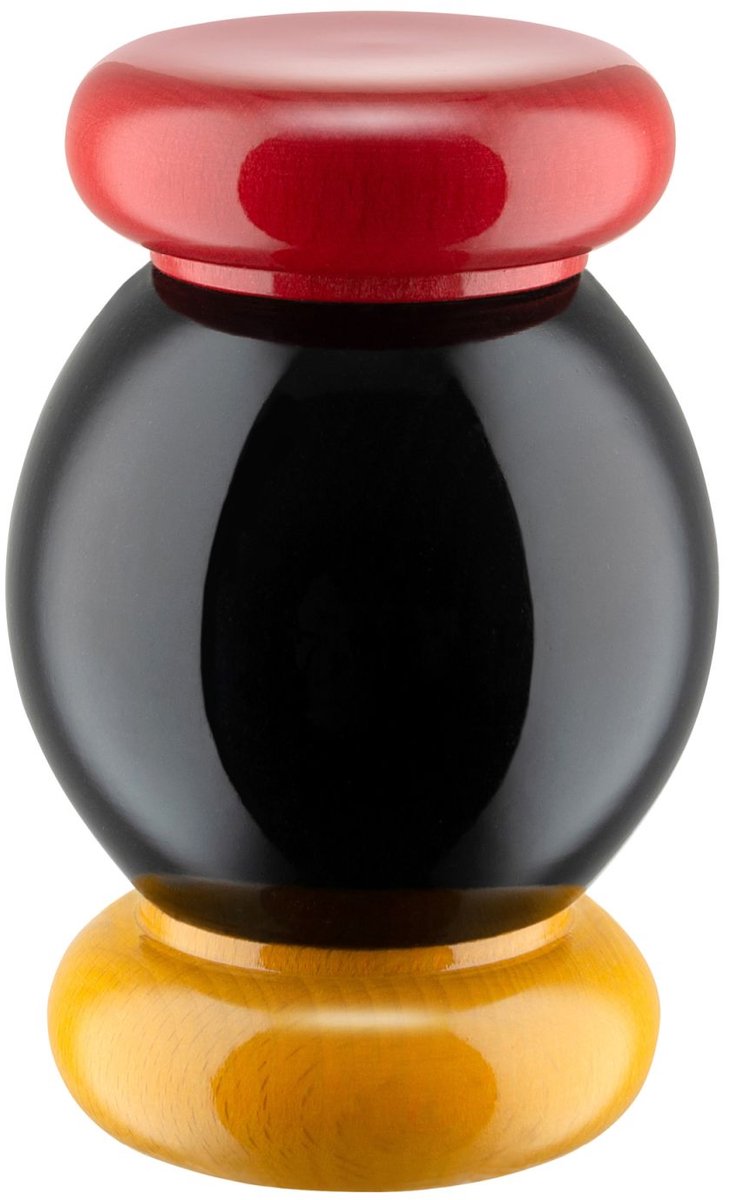 Alessi macinapepe a sfera twergi - es18 - nero - di ettore sotsass
