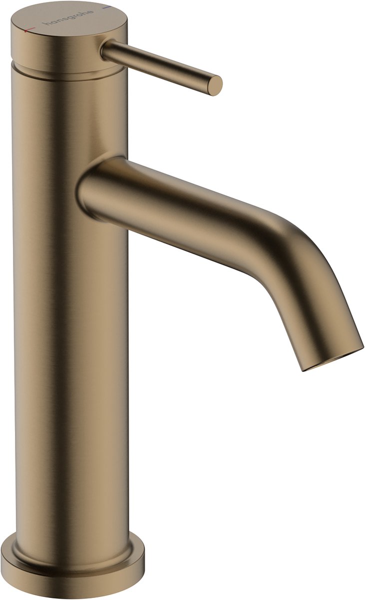 Hansgrohe tecturis s - wastafelkraan - ééngreeps bediening - met trekwaste - 110mm maat - brushed bronze
